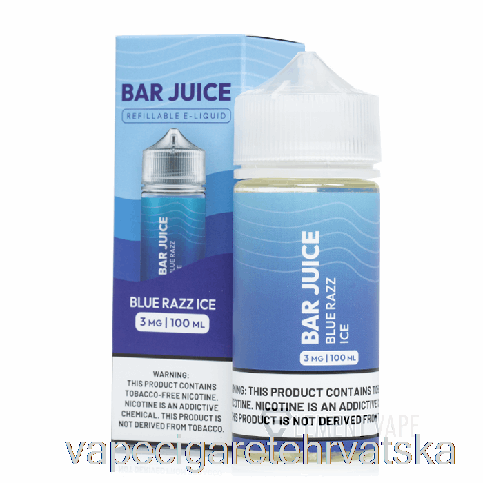 Vape Cigarete Blue Razz Ice - Bar Sok - 100ml 6mg